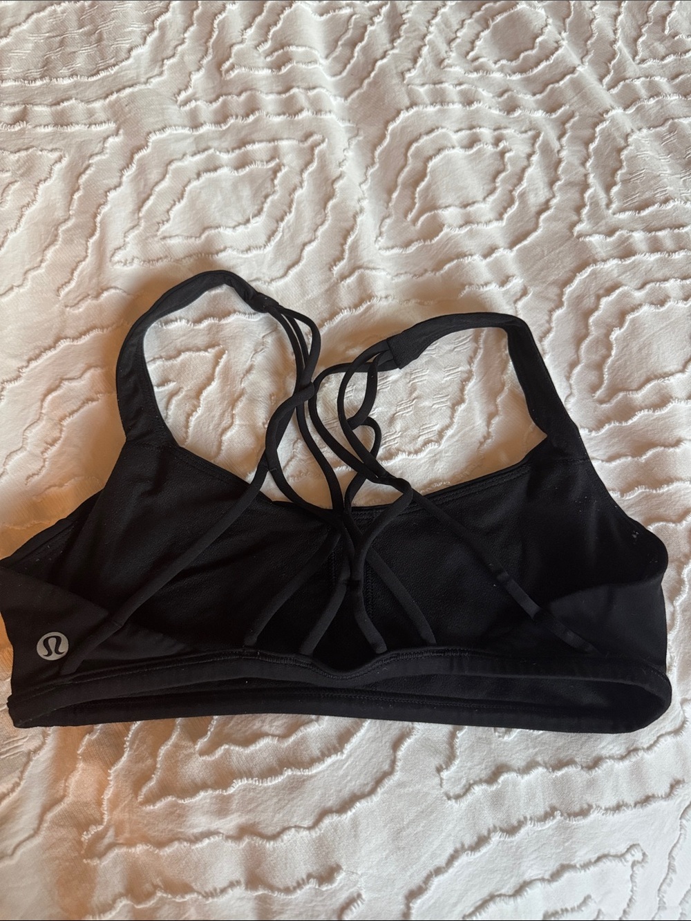 lululemon athletica Black Strappy Back Sports Bra